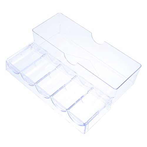 TOYANDONA 2 STK Chip-Box Chips klarer Behälter übersichtliche Chipaufbewahrung Spenderbehälter Storage Box with lid durchsichtige pp-Organisator PP-Organizer-Etui p.s von TOYANDONA