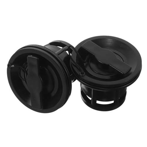 TOYANDONA 2 Sätze Luftventil Ersatz für Aufblasbare Kajaks PVC Ventilkappen für Schlauchboote Paddelboards Kanus Robust Luftdicht Leicht Transportierbar Schwarz TOYANDONA 2 Sätze Luftventil Ersatz für Aufblasbare Kajaks PVC Ventilkappen für Schlauchboote Paddelboards Kanus Robust Luftdicht Leicht Transportierbar Schwarz von TOYANDONA