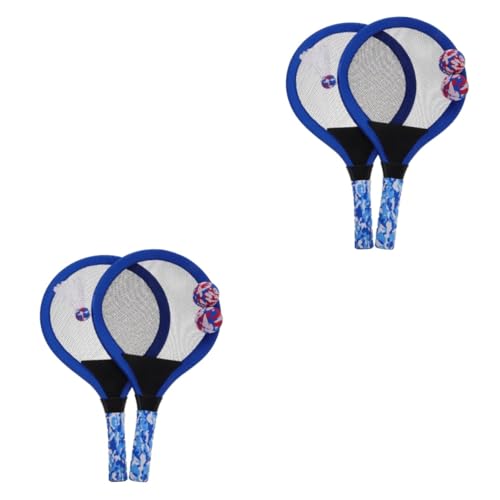 TOYANDONA 2 Sätze Spielzeugschläger Für Kinder Badmintonschläger Für Kinder Schlägerspiel Badmintonausrüstung Für Kinder Badmintonschläger Mit Bällen Sportschläger Mit Bällen Blue Plastik von TOYANDONA