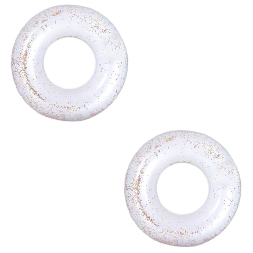 TOYANDONA 2St Schwimmring Donut aufblasbar Kinderspielzeug Schlauch Outdoor-Spielsets Spielzeug für draußen Pool Party schwimring stoßschutz Schwimmhilfe Pool-Zubehör PVC-Wasserparty-Zubehör von TOYANDONA