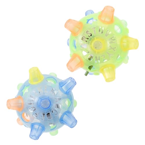 TOYANDONA 6 STK Leicht Springender Ball Kinder spielset Flash-Spielzeug leuchtende Spielzeuge Hüpfbälle für Kinder Blitzspielzeug Musik Springender Ball tanzendes Ballspielzeug von TOYANDONA