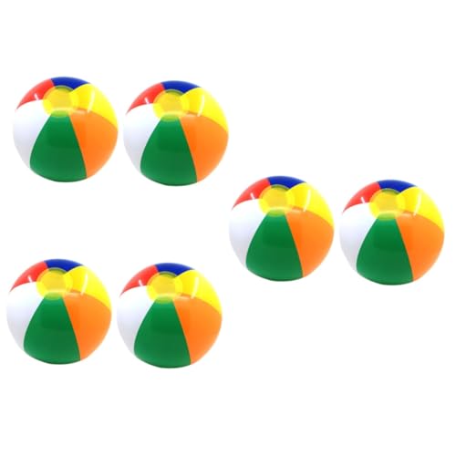 TOYANDONA 6 STK Strandball für Kinder Wasserball Kinder sandspielzeug Tasche für Strand strandtaschw Garten Spielzeug Watering Bulb Strand zubehör Strand Ball waterball aufblasbarer Ball von TOYANDONA