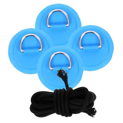 TOYANDONA D Ring Patch für Kajak und Kanu PVC Aufblasbar Reparaturpads mit Edelstahl D Ring Inklusive Elastischem Bungee Seil Robustes Kajak Zubehör für Wassersport und Schlauchboot TOYANDONA D Ring Patch für Kajak und Kanu PVC Aufblasbar Reparaturpads mit Edelstahl D Ring Inklusive Elastischem Bungee Seil Robustes Kajak Zubehör für Wassersport und Schlauchboot von TOYANDONA