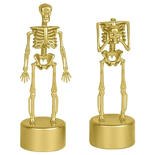 TOYANDONA Halloween-Party-Trophäe 2 Stück Halloween-Skelette Figuren Skelett-Trophäen Tischdekoration Für Kinder Erwachsene Wettbewerb Auszeichnungen von TOYANDONA
