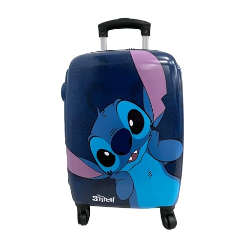 Disney Koffer Stitch Kabine – 4 rotierende und multidirektionale Rollen – personalisierte Doppelräder – sehr robuster Hartschalenkoffer mit ausziehbarem Griff – 50 x 33 x 20 cm, Mehrfarbig, 50 x 33 x Disney Koffer Stitch Kabine – 4 rotierende und multidirektionale Rollen – personalisierte Doppelräder – sehr robuster Hartschalenkoffer mit ausziehbarem Griff – 50 x 33 x 20 cm, Mehrfarbig, 50 x 33 x von Disney