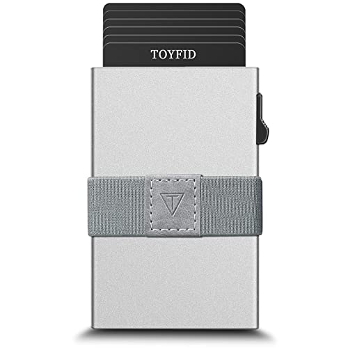 TOYFID RFID Card Holder Pop Up Minimalist Wallet for Men Women RFID Blocking Protection Metal Aluminum Slim Credit Card Case TOYFID RFID Card Holder Pop Up Minimalist Wallet for Men Women RFID Blocking Protection Metal Aluminum Slim Credit Card Case von TOYFID