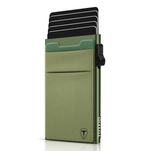 TOYFID Minimalistische Brieftasche-RFID-Schutz-Kartenhalter-Pop up Geldbörse-Schlankes Kreditkartenetui mit Münzfach(1pcs TOYFID Minimalistische Brieftasche-RFID-Schutz-Kartenhalter-Pop up Geldbörse-Schlankes Kreditkartenetui mit Münzfach(1pcs von TOYFID