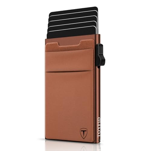 TOYFID Minimalistische Brieftasche-RFID-Schutz-Kartenhalter-Pop up Geldbörse-Schlankes Kreditkartenetui mit Münzfach(1pcs TOYFID Minimalistische Brieftasche-RFID-Schutz-Kartenhalter-Pop up Geldbörse-Schlankes Kreditkartenetui mit Münzfach(1pcs von TOYFID