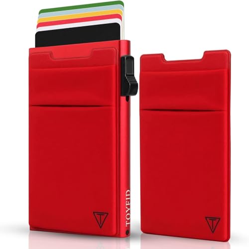 TOYFID Minimalistische Brieftasche-RFID-Schutz-Kartenhalter-Pop up Geldbörse-Schlankes Kreditkartenetui mit Münzfach TOYFID Minimalistische Brieftasche-RFID-Schutz-Kartenhalter-Pop up Geldbörse-Schlankes Kreditkartenetui mit Münzfach von TOYFID