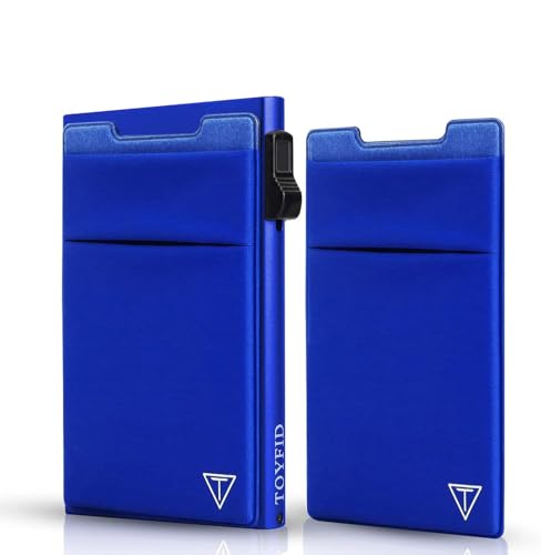 TOYFID Minimalistische Brieftasche-RFID-Schutz-Kartenhalter-Pop up Geldbörse-Schlankes Kreditkartenetui mit Münzfach TOYFID Minimalistische Brieftasche-RFID-Schutz-Kartenhalter-Pop up Geldbörse-Schlankes Kreditkartenetui mit Münzfach von TOYFID