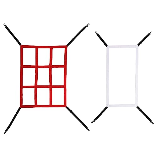 2 Stück Baseball Übungsnetz, Verstellbares Strike Zone Netz Baseball Übungsnetz mit Strike-Zone Baseball Strike Zone-Netz für Übungsgenauigkeit, Training, Werfen 2 Stück Baseball Übungsnetz, Verstellbares Strike Zone Netz Baseball Übungsnetz mit Strike-Zone Baseball Strike Zone-Netz für Übungsgenauigkeit, Training, Werfen von TOYMIS