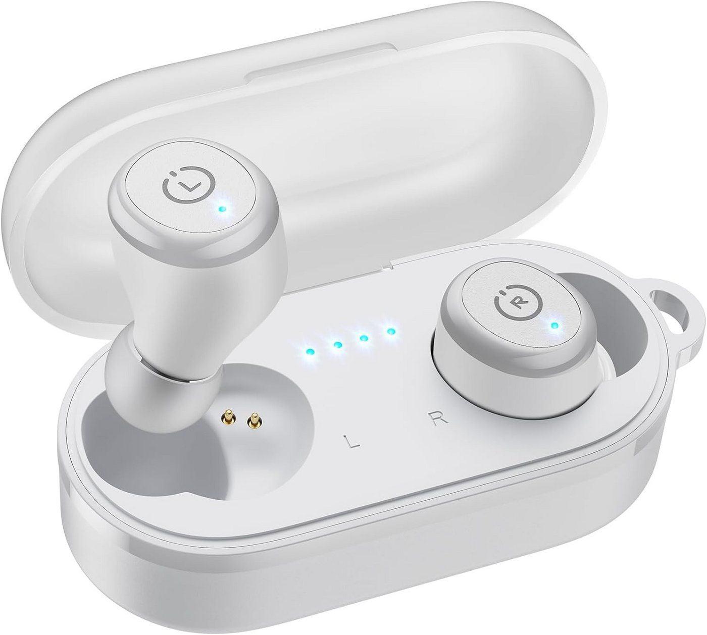 TOZO mit App, 55 Std Akkulaufzeit, IPX8 Wasserdicht ENC Noise Cancelling In-Ear-Kopfhörer (Ergonomisches Design: Leicht und bequem für alle Aktivitäten. Verschiedene Ohrstöpselgrößen garantieren eine perfekte Passform, ideal für Sport, Arbeit oder unterwegs., Bluetooth, Klangqualität mit 8-mm-Lautsprecher und präzise Akustiktechnologie) von TOZO