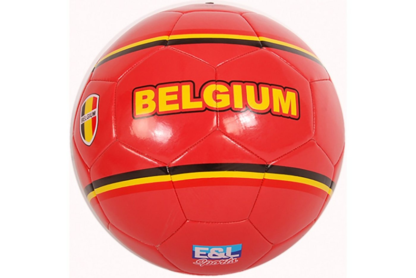 TPFSports Fußball E&L Fußball für Kinder (Kinderball Belgien, Kinderfußball), Belgien Ball Rot von TPFSports