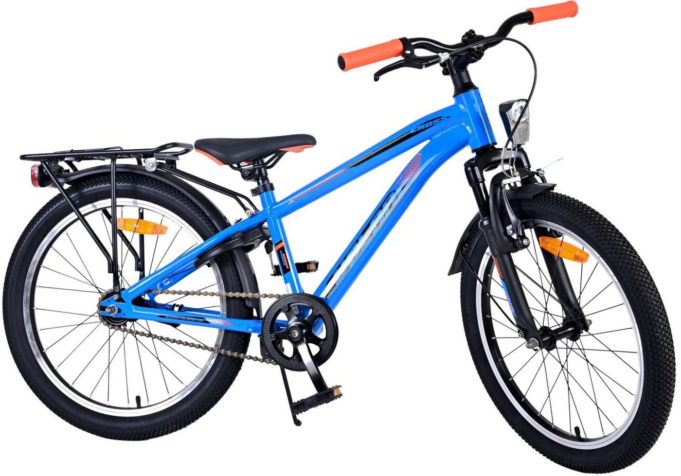 TPFSports Kinderfahrrad Volare Cross 20 Zoll mit Rücktritt und Handbremse, 1 Gang, (Jungsfahrrad - Jungen Kinderrad - ohne Schaltung - Sicherheitsgriffe), Kinderfahrrad 20 Zoll - Jugend Fahrrad - Kinder Jugend Fahrrad Blau von TPFSports