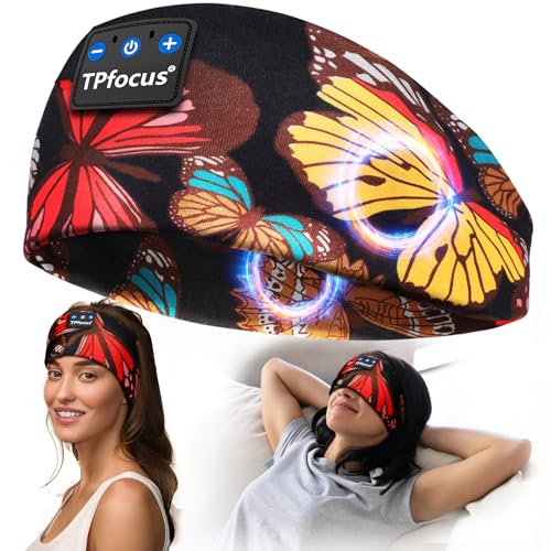 TPfocus Schlafkopfhörer Bluetooth V5.3 Stirnband kopfhörer Bluetooth Sleep Headphones Wiederaufladbar mit HD Stereo Lautsprecher für Laufen, Reisen und Entspannen TPfocus Schlafkopfhörer Bluetooth V5.3 Stirnband kopfhörer Bluetooth Sleep Headphones Wiederaufladbar mit HD Stereo Lautsprecher für Laufen, Reisen und Entspannen von TPfocus