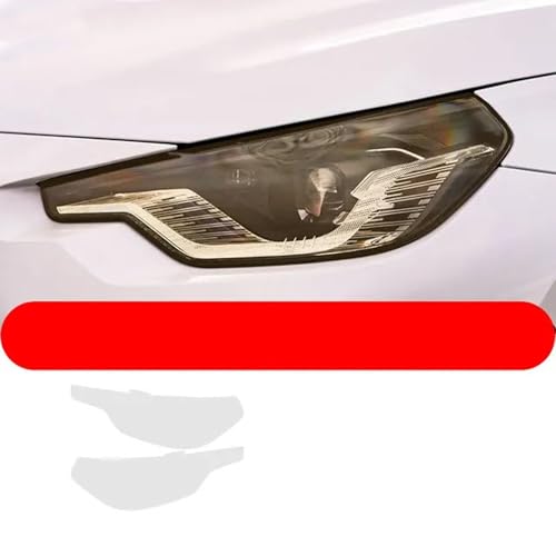 TQABADQ 2 Stück Auto Scheinwerfer Schutzfolie Frontlicht Transparent Rauch Schwarz TPU Aufkleber, für BMW 2er Coupe G42 2022 M240i von TQABADQ