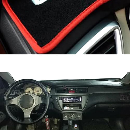 TQABADQ Auto Armaturenbrett Abdeckung Matte Sonnenschutz Dashmat Pad Instrument Protect Teppich, für Mitsubishi Lancer 9 GL Autozubehör von TQABADQ