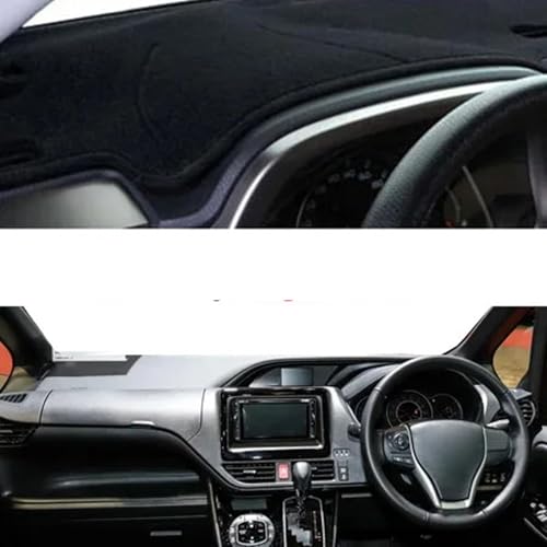 TQABADQ Auto Armaturenbrett Abdeckung Matte Sonnenschutz Dashmat Pad Instrument Protect Teppich, für Toyota Noah Voxy 2014 2015 2016 2017 2018 2019 von TQABADQ