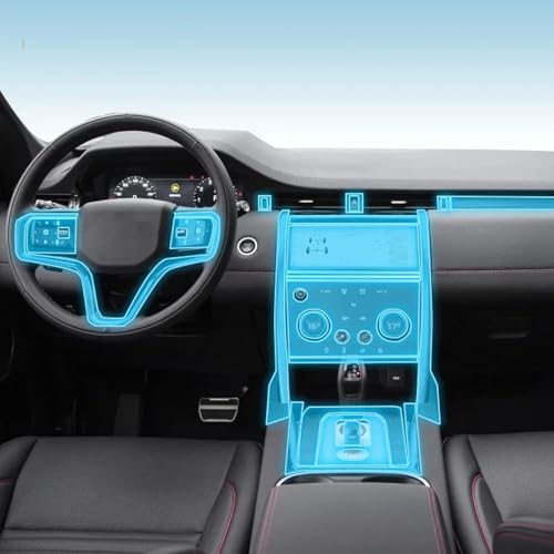 TQABADQ Auto Interieur Piano Board Schutzfolie TPU transparent Selbstklebende Lackfolie, für Discovery Sport 2022-2024 von TQABADQ