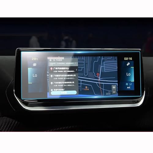 TQABADQ Auto Mittelkonsole LCD-Bildschirm Härteglas Schutzfolie Radio Glas Folie, Für Peugeot 2008 2014-2023 Autozubehör von TQABADQ