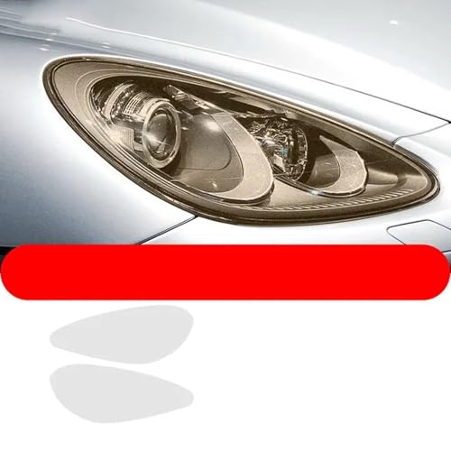 TQABADQ Auto Scheinwerfer Schutzfolie Rücklicht Licht Transparent Rauchschwarz TPU Aufkleber, Für Porsche Cayenne 2011 2012 2013 2014 von TQABADQ