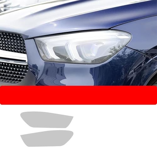 TQABADQ Auto Scheinwerfer Schutzfolie Rücklicht Transparent Schwarz TPU Aufkleber, für Mercedes Benz GLE Klasse SUV W167 2020 AMG von TQABADQ