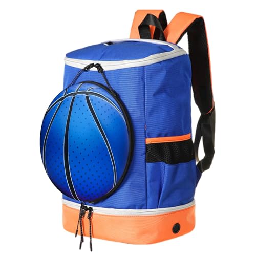 TQEBWUS Jugend-Fußball-Rucksack – Fußball-Rucksack, Volleyball-Rucksack, großes Fassungsvermögen, Fußballtasche mit Ball- und Schuhfach, Sportrucksack von TQEBWUS