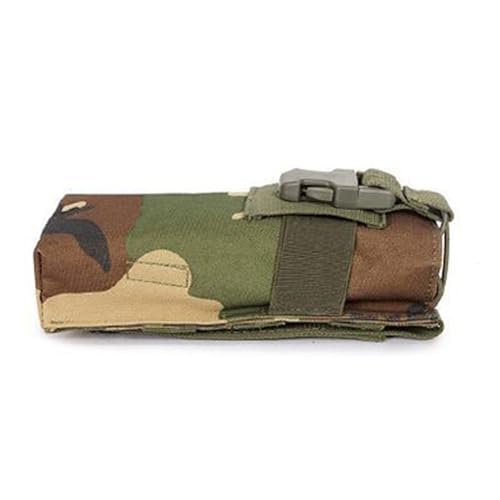 TQUXNGA Kommunikationsgerät Zubehör Tasche & Stoßfest Wasserflasche Aufbewahrungstasche Nylon Tasche für Outdoor, Dschungel-Camouflage von TQUXNGA