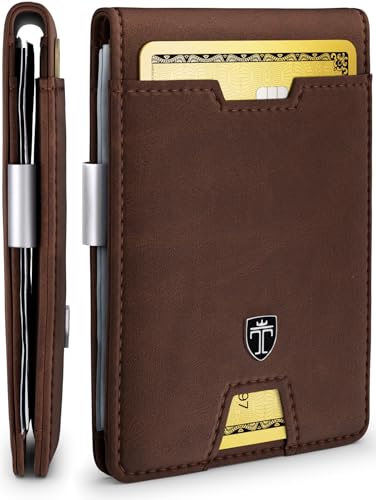 TRAVANDO Geldbeutel Männer mit Geldklammer Zurich Geldbörse Herren Kartenetui Slim Portemonnaie Wallet Portmonaise Geldtasche Portmonee RFID Kreditkartenetui (ohne AirTag* Fach, Braun) TRAVANDO Geldbeutel Männer mit Geldklammer Zurich Geldbörse Herren Kartenetui Slim Portemonnaie Wallet Portmonaise Geldtasche Portmonee RFID Kreditkartenetui (ohne AirTag* Fach, Braun) von TRAVANDO