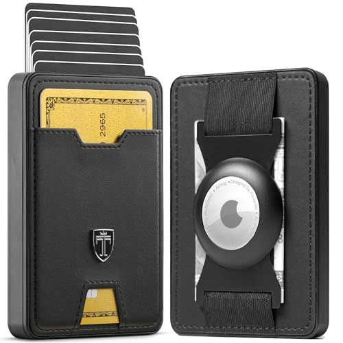 TRAVANDO Swype Slim Wallet für Herren, Metall, RFID-blockierend, Kartenetui, Schwarz, Swype-2024 von TRAVANDO