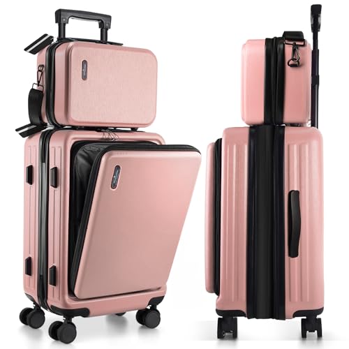TRAVELARIM Erweiterbares 55,9 cm großes Handgepäck, Pink, 22 Inch, Modern TRAVELARIM Erweiterbares 55,9 cm großes Handgepäck, Pink, 22 Inch, Modern von TRAVELARIM