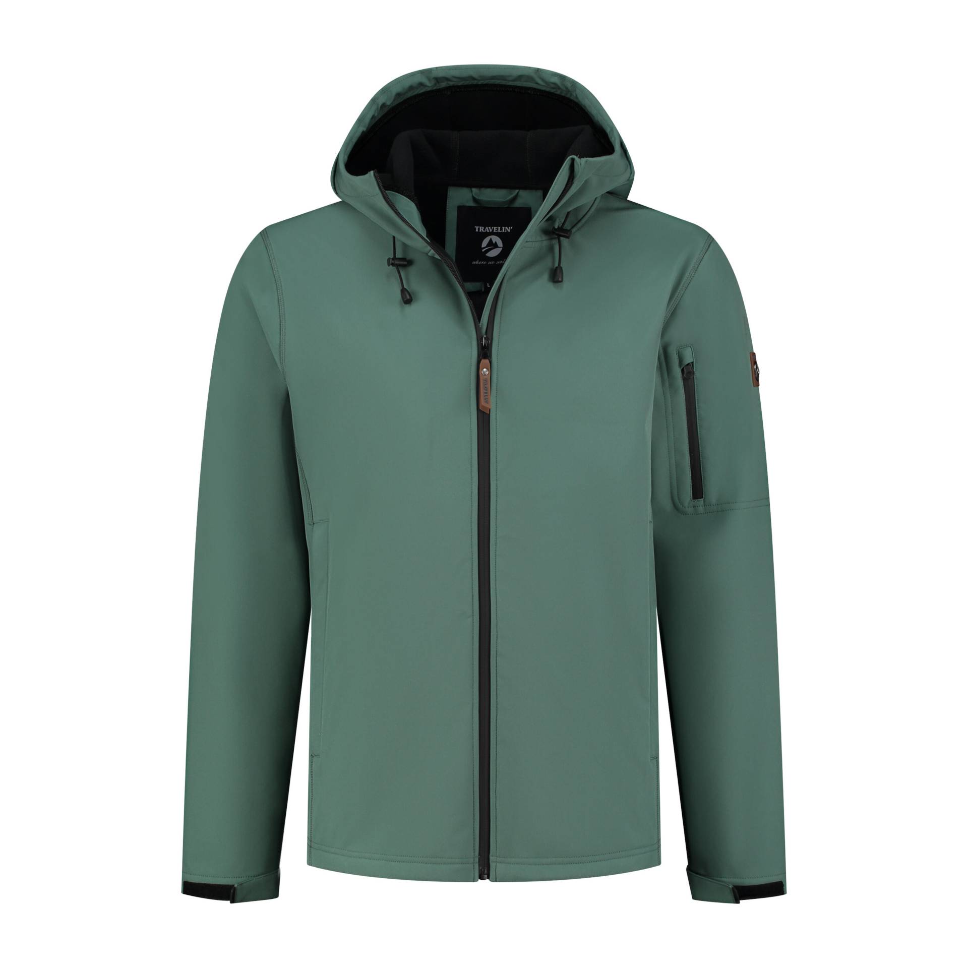 Wasserdichte Softshell-Jacke - Fleecefutter - Teilbarer Reißverschluss - Herren von TRAVELIN' OUTDOOR