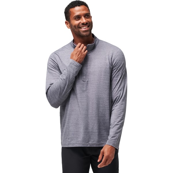 TRAVISMATHEW Layer The Heater 14 Zip grau von TRAVISMATHEW