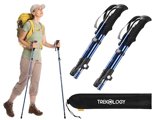 TREKOLOGY TREKZ SE Ultra-Leicht Trekkingstöcke/Wanderstöcke Faltbar - Nordic Walking Stöcke Für Damen, Herren & Senioren - Expandierbar, Einziehbar Wanderstock - Camping Stock & Hiking Pole TREKOLOGY TREKZ SE Ultra-Leicht Trekkingstöcke/Wanderstöcke Faltbar - Nordic Walking Stöcke Für Damen, Herren & Senioren - Expandierbar, Einziehbar Wanderstock - Camping Stock & Hiking Pole von TREKOLOGY