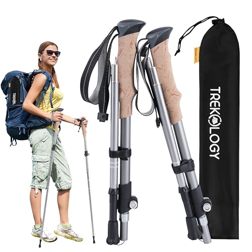 TREKOLOGY XE Faltbar Nordic Walking Stöcke/Trekkingstöcke Für Damen, Herren & Senioren - Leicht, Verstellbar & Faltbare Wanderstöcke Mit Eva-Schaumgriff - 2Er Set Hiking Poles & Trekking Stock TREKOLOGY XE Faltbar Nordic Walking Stöcke/Trekkingstöcke Für Damen, Herren & Senioren - Leicht, Verstellbar & Faltbare Wanderstöcke Mit Eva-Schaumgriff - 2Er Set Hiking Poles & Trekking Stock von TREKOLOGY