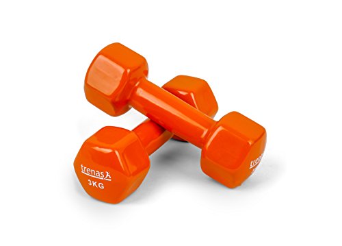 TRENAS Kurzhanteln | 2er Set | Hantelset | je 3 kg | Hanteln für Frauen und Männer | Fitness und Krafttraining zuhause und im Fitnessstudio | 2X 3 kg | Hexagon TRENAS Kurzhanteln | 2er Set | Hantelset | je 3 kg | Hanteln für Frauen und Männer | Fitness und Krafttraining zuhause und im Fitnessstudio | 2X 3 kg | Hexagon von TRENAS