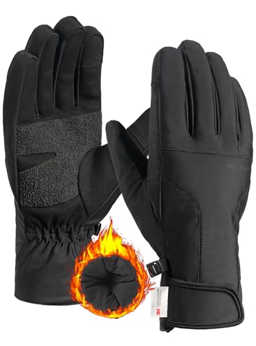 TRENDOUX Thermo Winter Handschuhe Wasserdicht, Winddichte 3M Thinsulate Ski Handschuhe Herren Damen, Dicke Isolierte Sporthandschuhe Mit Touchscreen Zum Laufen, Wandern, Radfahren - Schwarz S TRENDOUX Thermo Winter Handschuhe Wasserdicht, Winddichte 3M Thinsulate Ski Handschuhe Herren Damen, Dicke Isolierte Sporthandschuhe Mit Touchscreen Zum Laufen, Wandern, Radfahren - Schwarz S von TRENDOUX