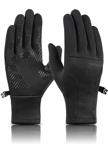 TRENDOUX Winterhandschuhe Damen Touch Screen, Thermo Elegant Winddichte rutschfeste Damenhandschuhe, Elastisch Weichen Leichtgewichtig Handschuhe Laufsport, Wandern, Laufen Joggen - Schwarz S TRENDOUX Winterhandschuhe Damen Touch Screen, Thermo Elegant Winddichte rutschfeste Damenhandschuhe, Elastisch Weichen Leichtgewichtig Handschuhe Laufsport, Wandern, Laufen Joggen - Schwarz S von TRENDOUX