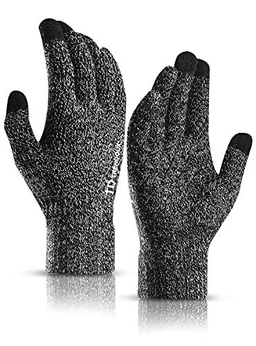TRENDOUX Winterhandschuhe Herren, Winter Thermo Outdoor Thin Reithandschuhe Material Winddicht Strickhandschuhe Fäustlinge, Handschuhe Damen Touchscreen - Schwarz weiß M TRENDOUX Winterhandschuhe Herren, Winter Thermo Outdoor Thin Reithandschuhe Material Winddicht Strickhandschuhe Fäustlinge, Handschuhe Damen Touchscreen - Schwarz weiß M von TRENDOUX