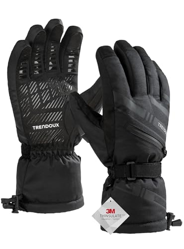 TRENDOUX wasserdichte Winterhandschuhe, 3M Thinsulate Verdicken Warme Winter Handschuhe für Outdoor Sportarten Radfahren Wandern Schwarz M TRENDOUX wasserdichte Winterhandschuhe, 3M Thinsulate Verdicken Warme Winter Handschuhe für Outdoor Sportarten Radfahren Wandern Schwarz M von TRENDOUX