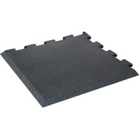 TRENDY SPORT Bodenmatte Rubber Interlocking Flooring Segura 1000 Eckstück einfarbig 1,0 cm schwarz von TRENDY SPORT