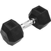 TRENDY SPORT Hex Dumbbell Hantel sechseckig schwarz 10 kg von TRENDY SPORT