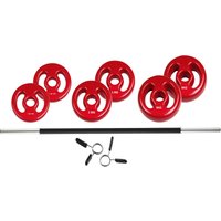 TRENDY SPORT Pesos Aperto Hantelstangen Set Rot 9 KG TRENDY SPORT Pesos Aperto Hantelstangen Set Rot 9 KG von TRENDY SPORT