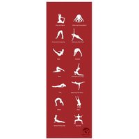 TRENDY SPORT Yogamat Home 180x60x0,5cm Rot von TRENDY SPORT