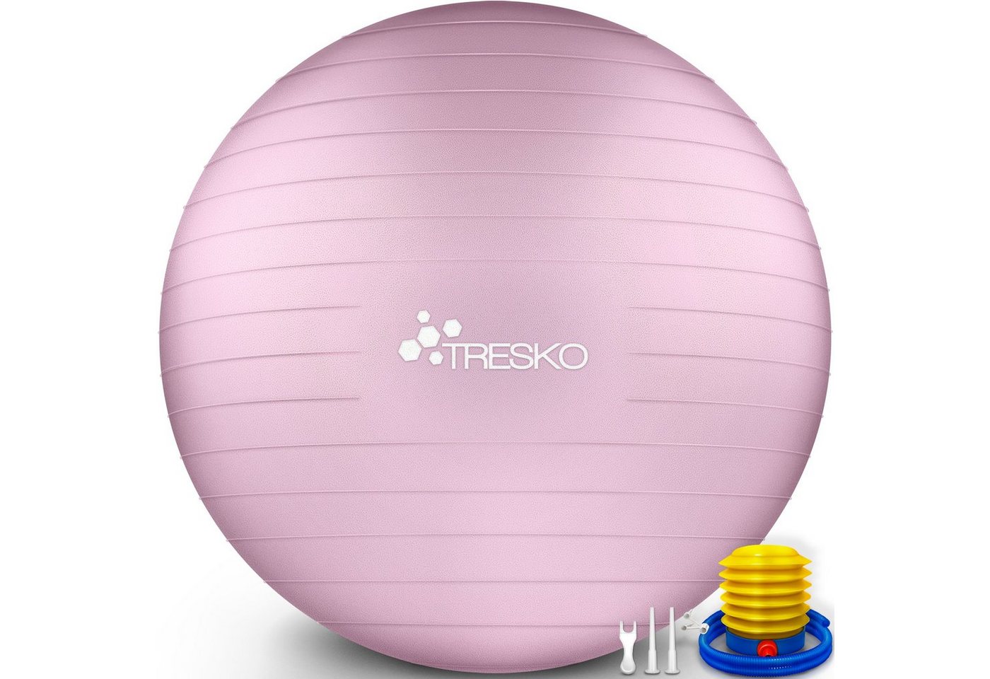 TRESKO Gymnastikball mit GRATIS Übungsposter inkl. Luftpumpe Yogaball, BPA-Frei Sitzball Büro Anti-Burst inkl. Luftpumpe, Fitnessball TRESKO Gymnastikball mit GRATIS Übungsposter inkl. Luftpumpe Yogaball, BPA-Frei Sitzball Büro Anti-Burst inkl. Luftpumpe, Fitnessball von TRESKO