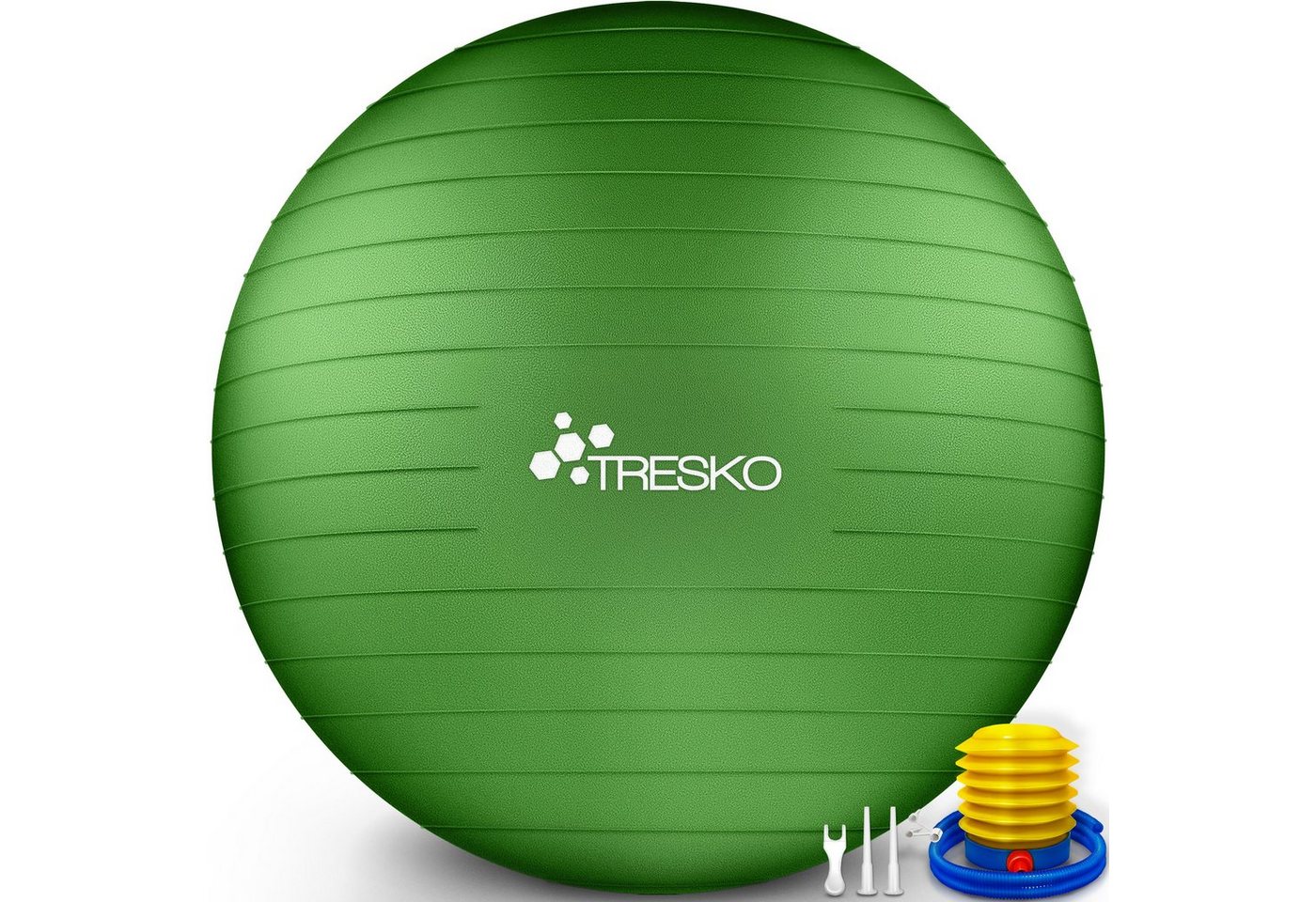 TRESKO Gymnastikball mit GRATIS Übungsposter inkl. Luftpumpe Yogaball, BPA-Frei Sitzball Büro Anti-Burst inkl. Luftpumpe, Fitnessball TRESKO Gymnastikball mit GRATIS Übungsposter inkl. Luftpumpe Yogaball, BPA-Frei Sitzball Büro Anti-Burst inkl. Luftpumpe, Fitnessball von TRESKO