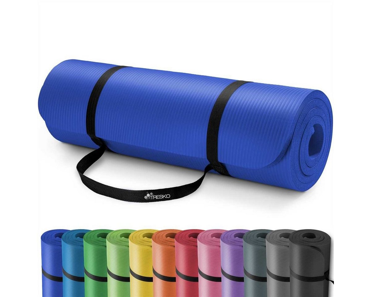 TRESKO Gymnastikmatte, Yogamatte Gymnastikmatte rutschfest Fitnessmatte TRESKO Gymnastikmatte, Yogamatte Gymnastikmatte rutschfest Fitnessmatte von TRESKO