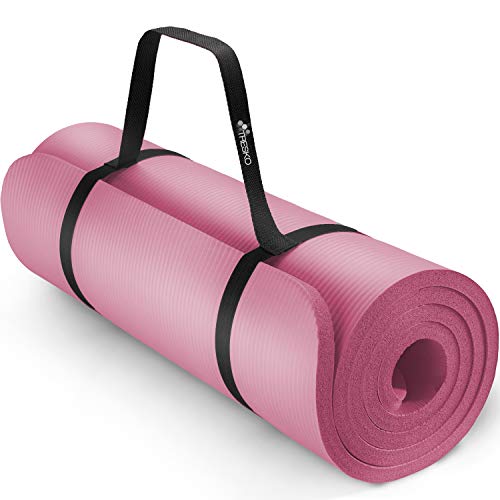 TRESKO Yogamatte Phthalatfrei - Gymnastikmatte rutschfest, extra Dicke Pilatesmatte Fitnessmatte mit Tragegurt, 185 x 60 x 1,0 cm TRESKO Yogamatte Phthalatfrei - Gymnastikmatte rutschfest, extra Dicke Pilatesmatte Fitnessmatte mit Tragegurt, 185 x 60 x 1,0 cm von TRESKO