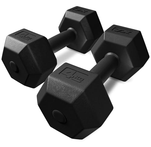 TREX SPORT Hanteln Set | Kurzhanteln 2er Set 2kg-20kg | Hanteln Frauen & Männer Set Dumbbell Set (2x4 kg) von TREX SPORT