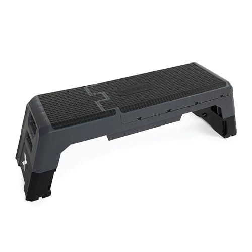 TREXO Aerobic Step 121,5 x 34,5 cm Für Cardio- und Fitnesstraining Verstellbare Höhe 21-35,5 cm Langlebig aus Polypropylen und TPR Hochwertiger Aerobic Step Grau TREXO Aerobic Step 121,5 x 34,5 cm Für Cardio- und Fitnesstraining Verstellbare Höhe 21-35,5 cm Langlebig aus Polypropylen und TPR Hochwertiger Aerobic Step Grau von TREXO